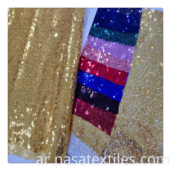 2023 New Fashion Sequin Poly Tulle Mesh Fabric African Sequins Lace Fabrics Purple Sequin Fabric For Girl Dress1